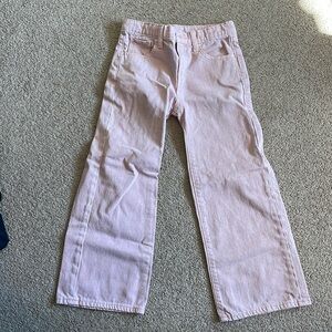 Old Navy pink high-rise baggy wide leg jeans. Size 10